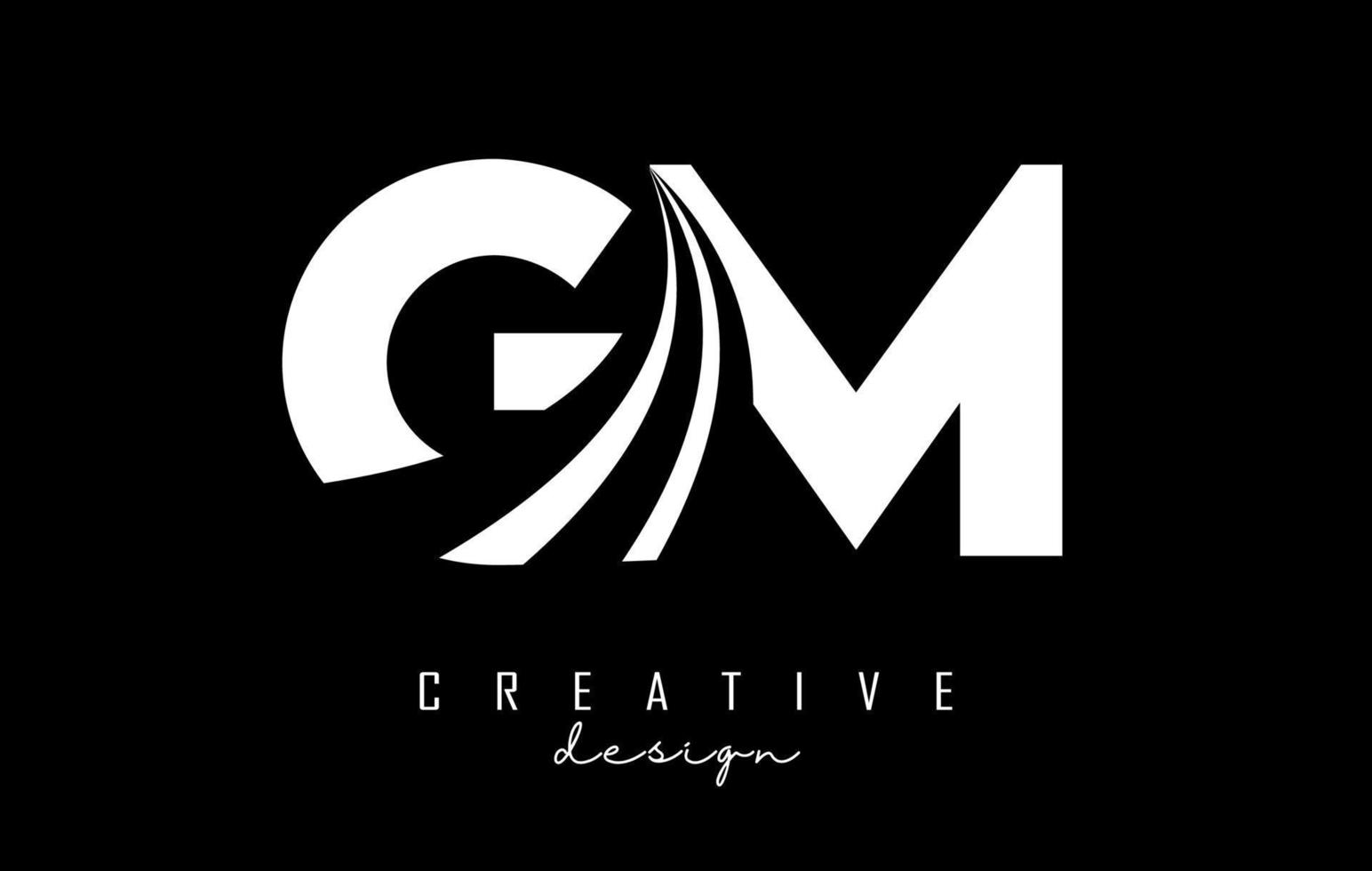 GM Logo monogram with negative space style design template 2771772 Vector  Art at Vecteezy