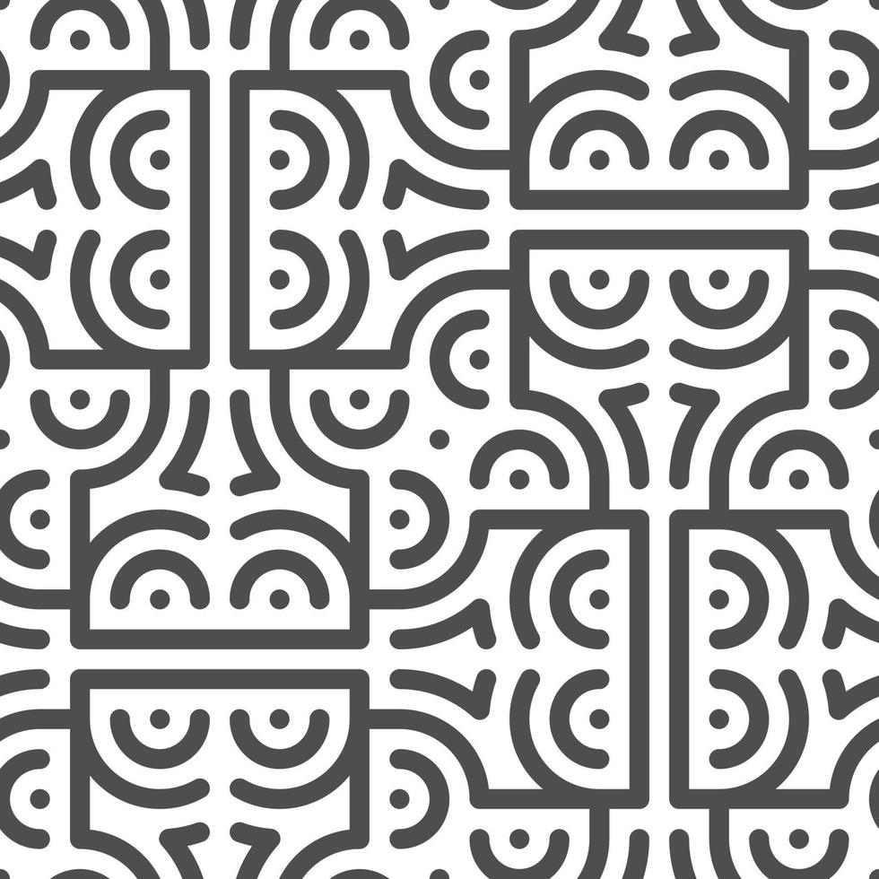 Abstract seamless geometric shape lines pattern vector