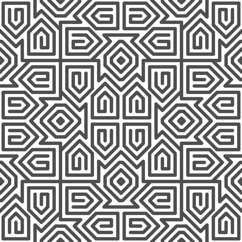 Abstract seamless geometric shape lines pattern vector