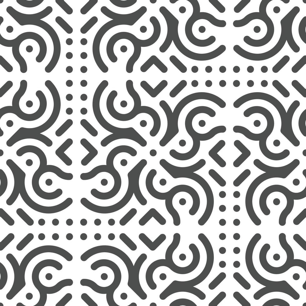 Abstract seamless geometric shape lines pattern vector