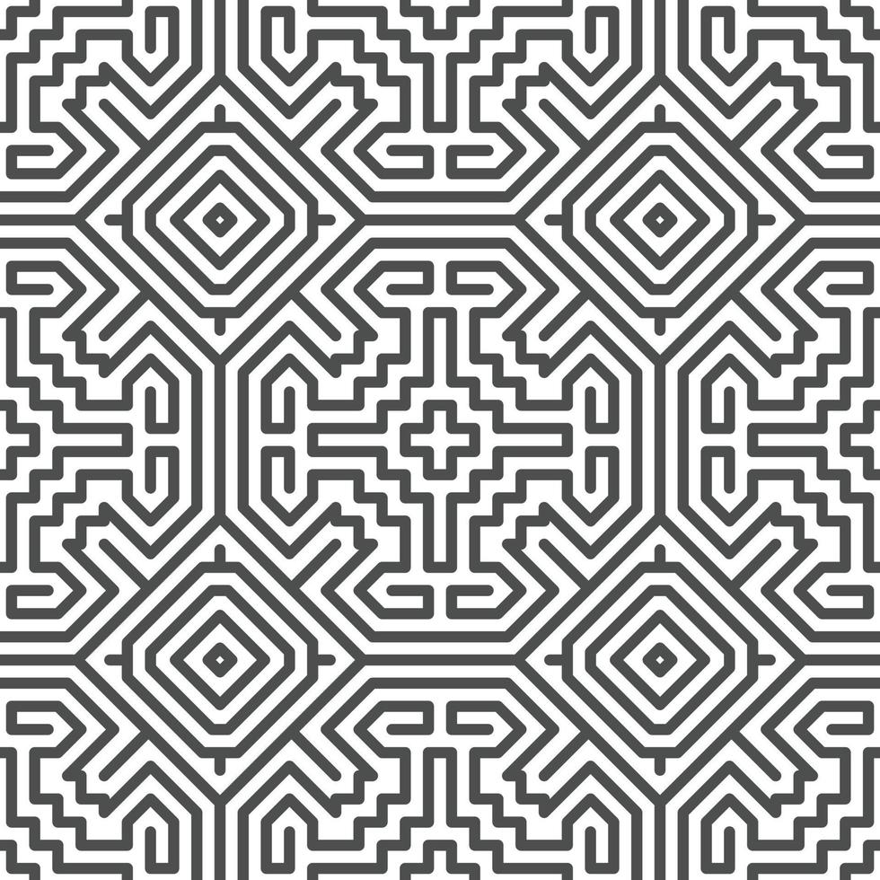 Abstract seamless geometric shape lines pattern vector