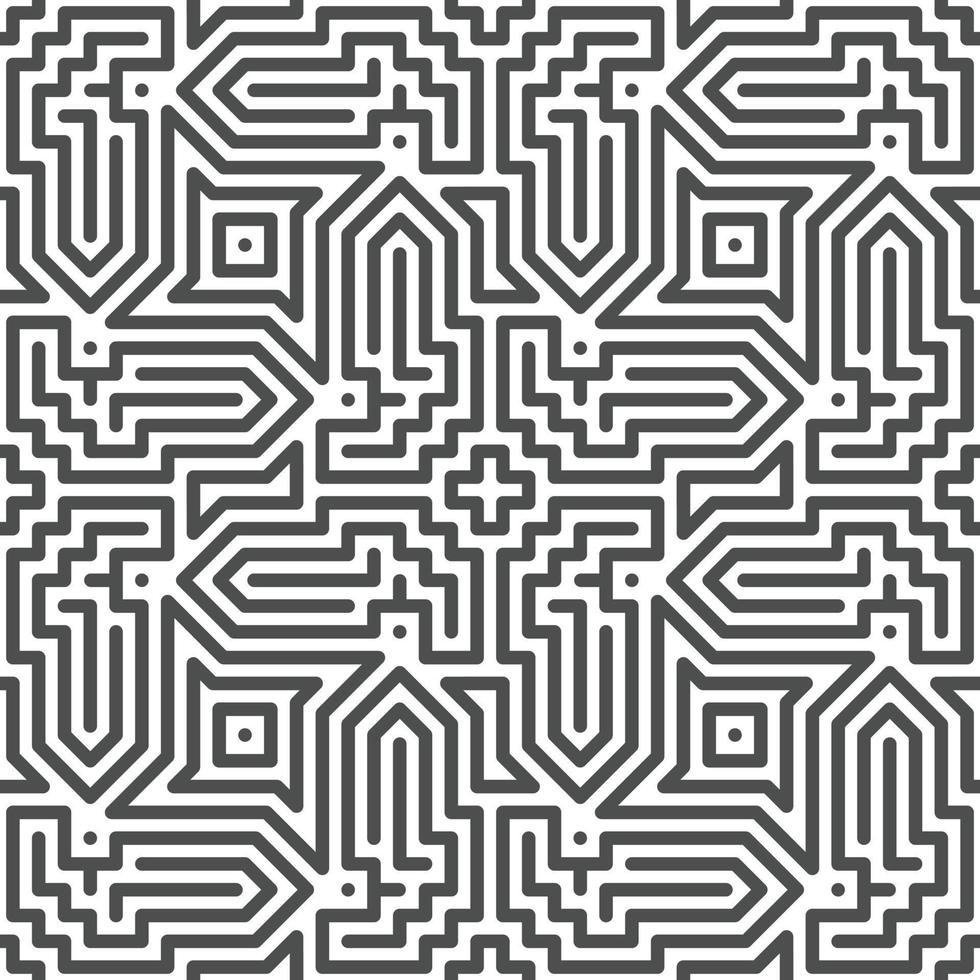 Abstract seamless geometric shape lines pattern vector
