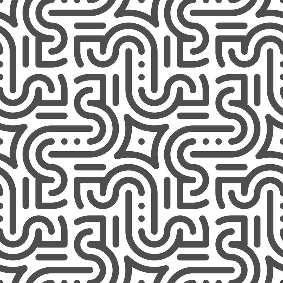 Abstract seamless geometric shape lines pattern vector