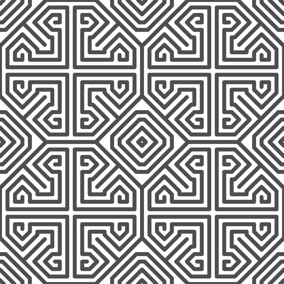 Abstract seamless geometric shape lines pattern vector