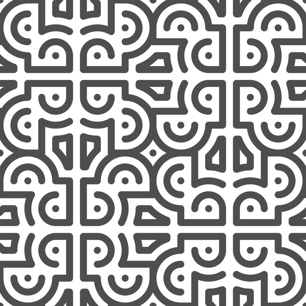Abstract seamless geometric shape lines pattern vector