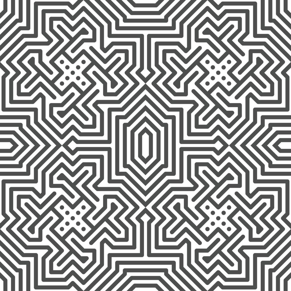 Abstract seamless geometric shape lines pattern vector