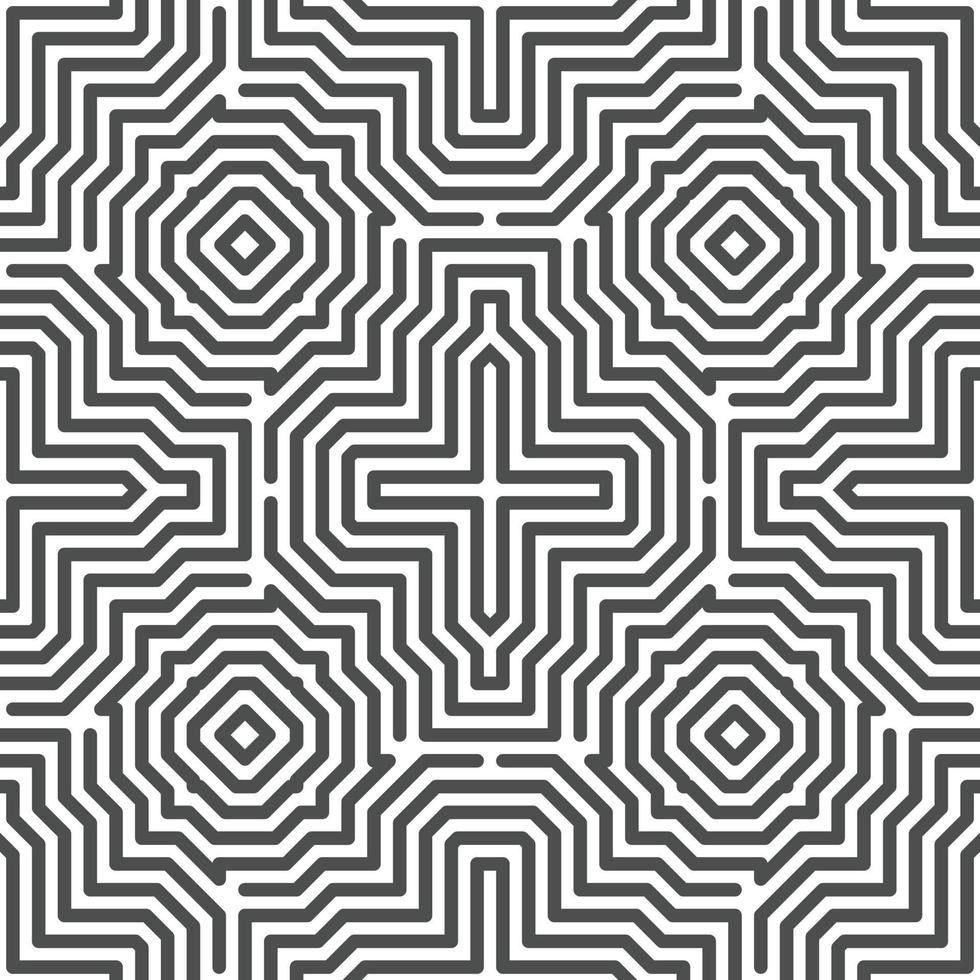 Abstract seamless geometric shape lines pattern vector