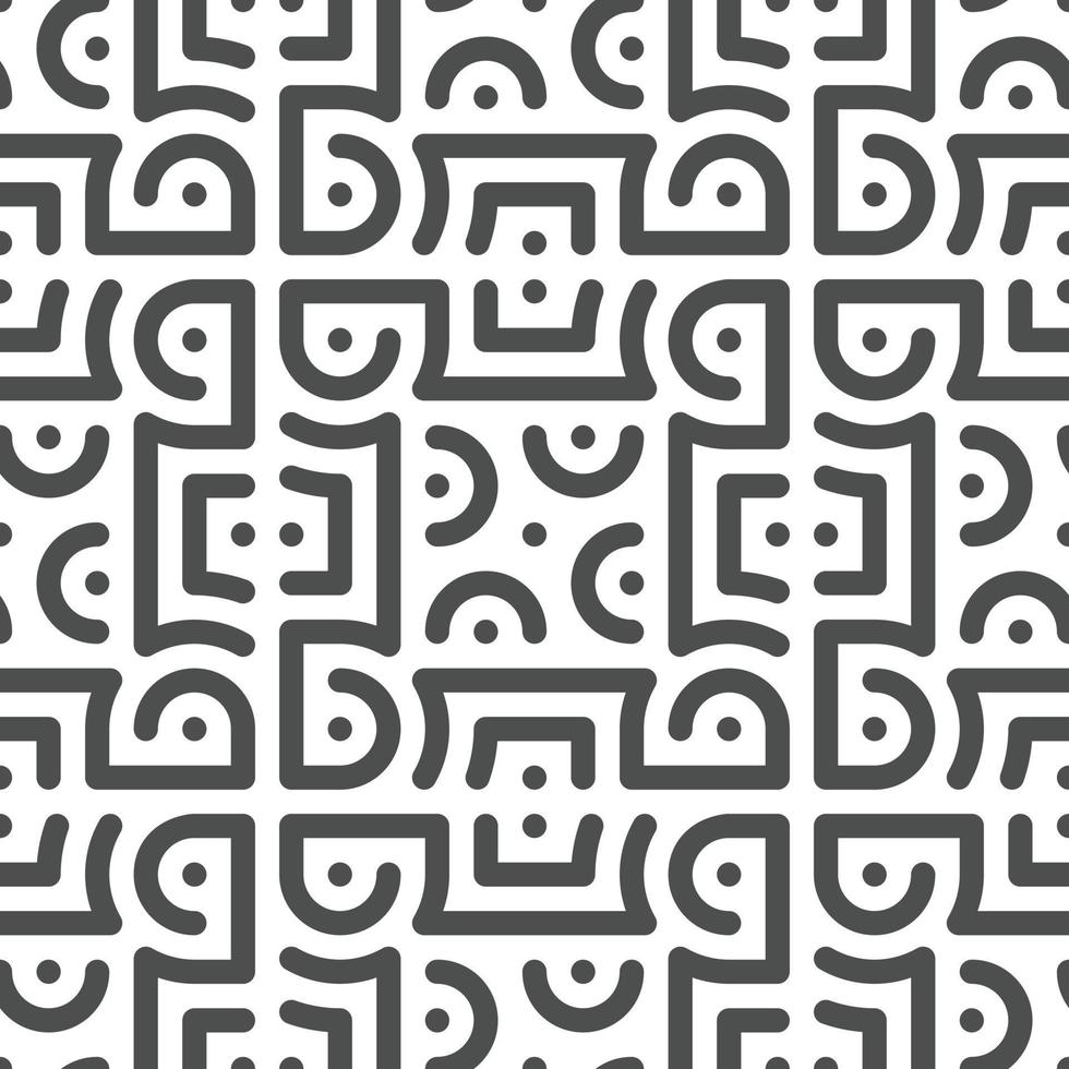 Abstract seamless geometric shape lines pattern vector
