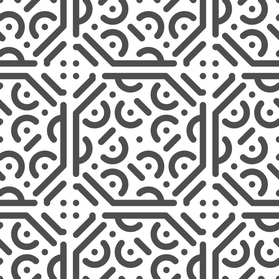 Abstract seamless geometric shape lines pattern vector