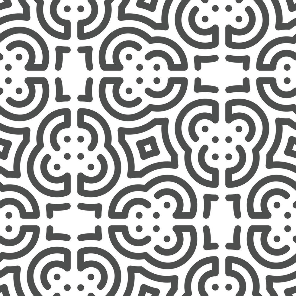 Abstract seamless geometric shape lines pattern vector