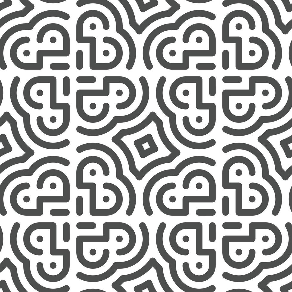 Abstract seamless geometric shape lines pattern vector