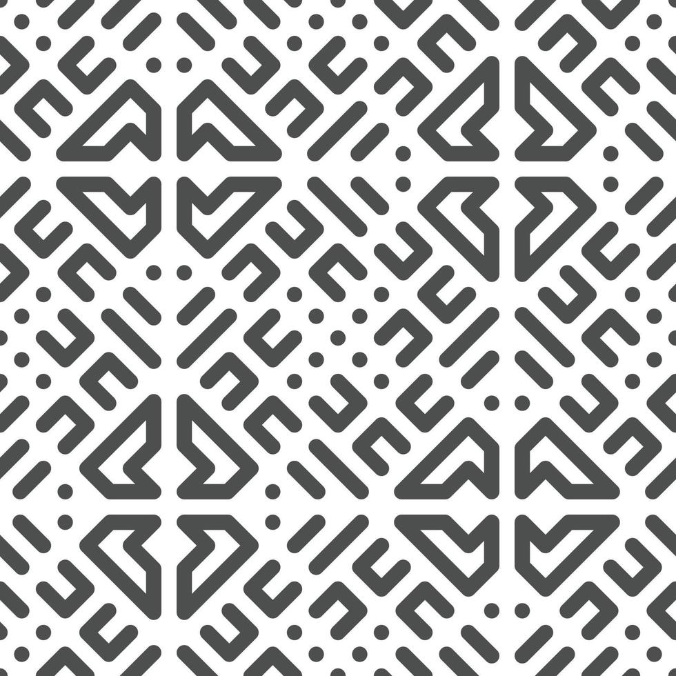 Abstract seamless geometric shape lines pattern vector