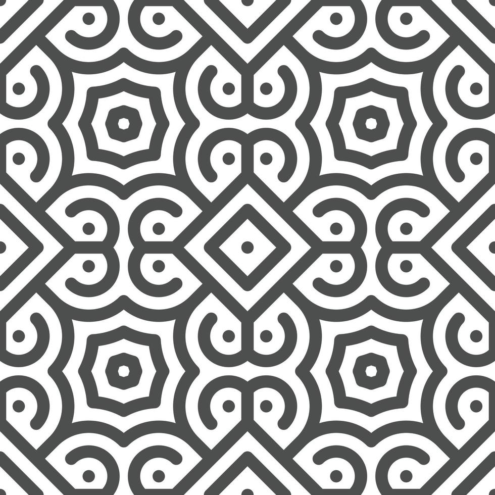 Abstract seamless geometric shape lines pattern vector