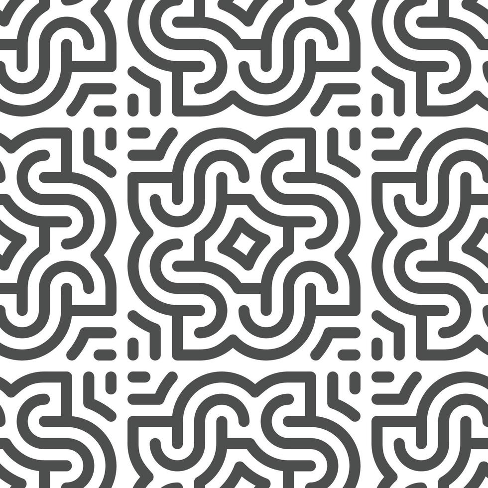Abstract seamless geometric shape lines pattern vector
