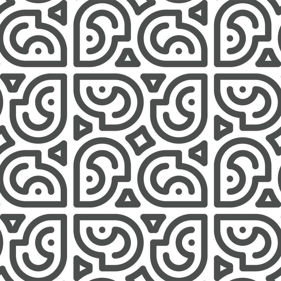 Abstract seamless geometric shape lines pattern vector