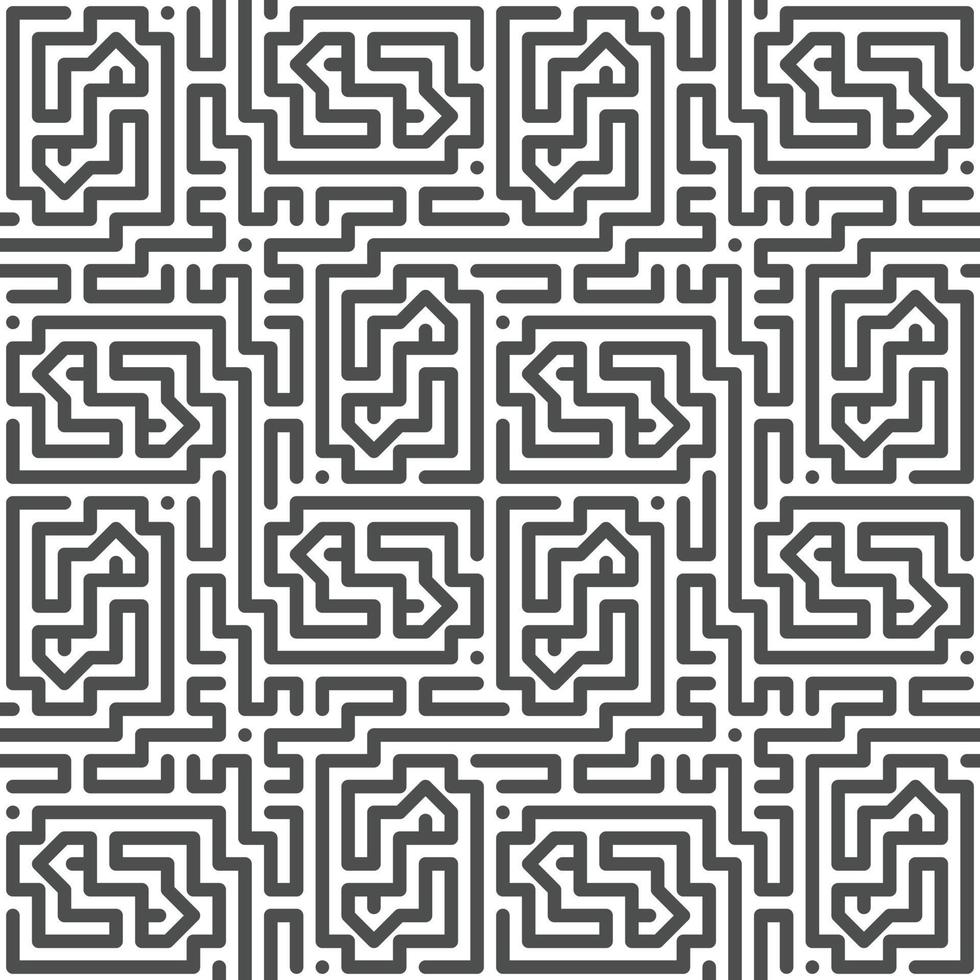 Abstract seamless geometric shape lines pattern vector