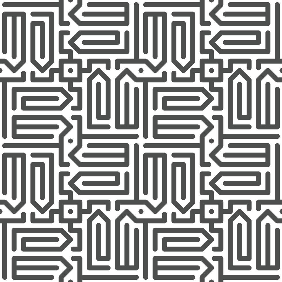 Abstract seamless geometric shape lines pattern vector