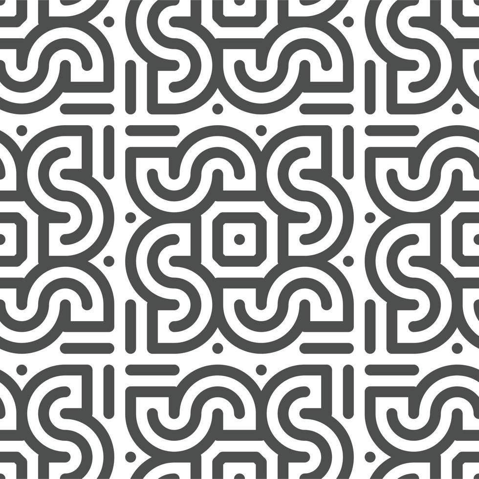 Abstract seamless geometric shape lines pattern vector