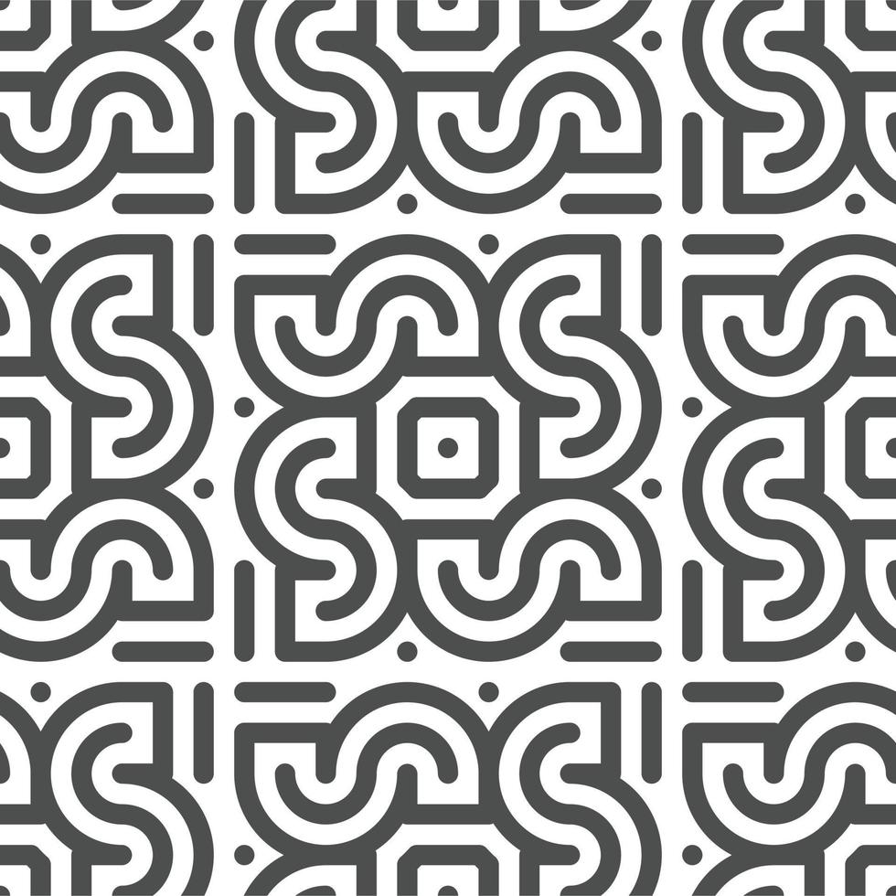 Abstract seamless geometric shape lines pattern vector