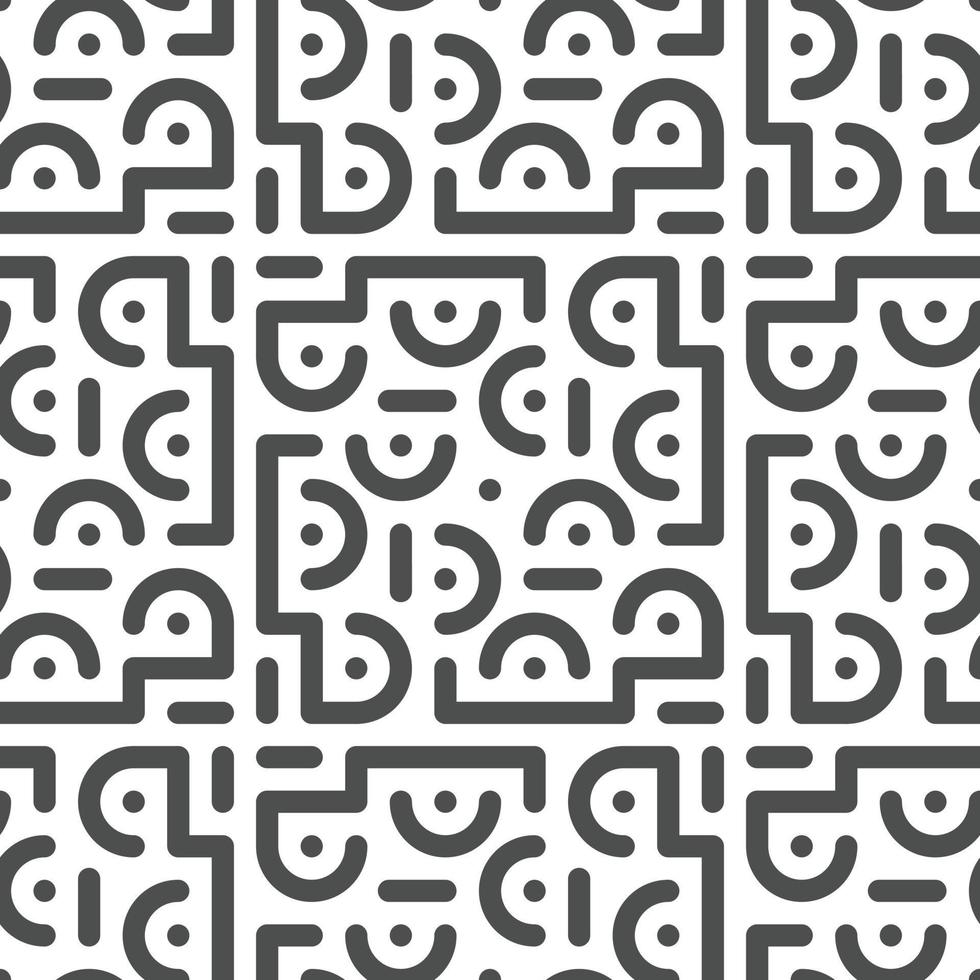 Abstract seamless geometric shape lines pattern vector