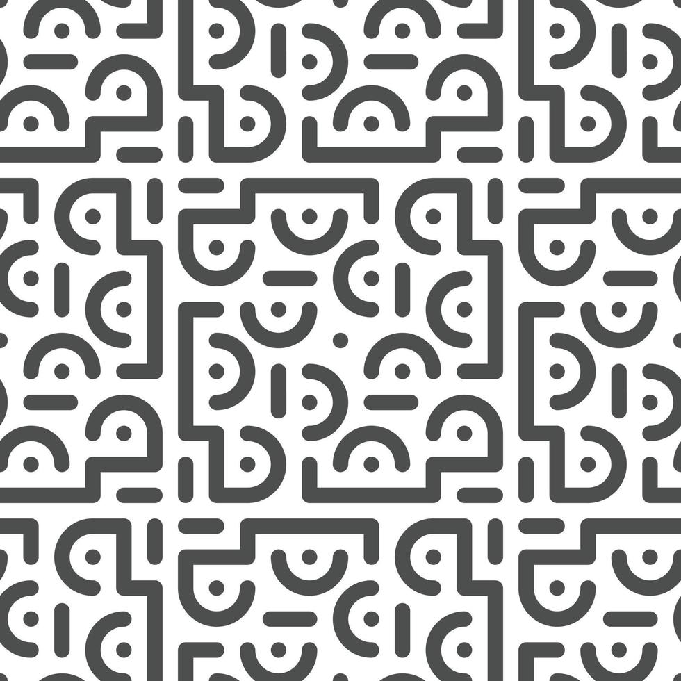 Abstract seamless geometric shape lines pattern vector