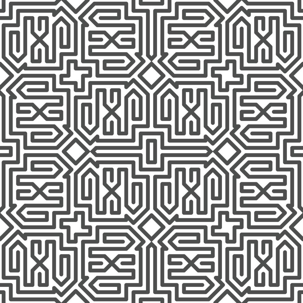 Abstract seamless geometric shape lines pattern vector