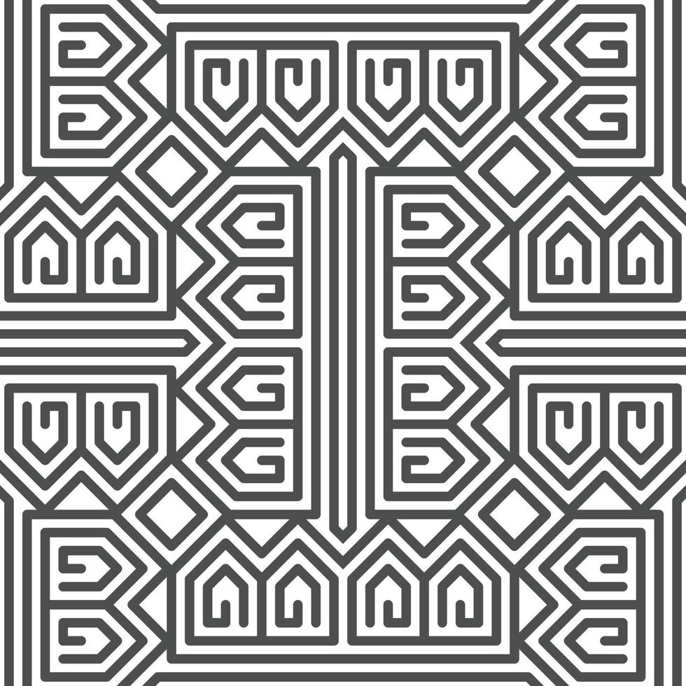 Abstract seamless geometric shape lines pattern vector