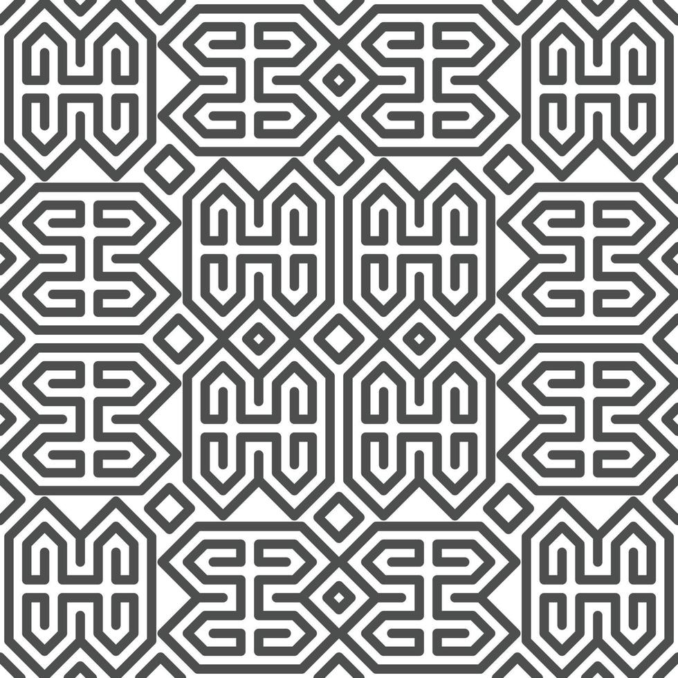 Abstract seamless geometric shape lines pattern vector