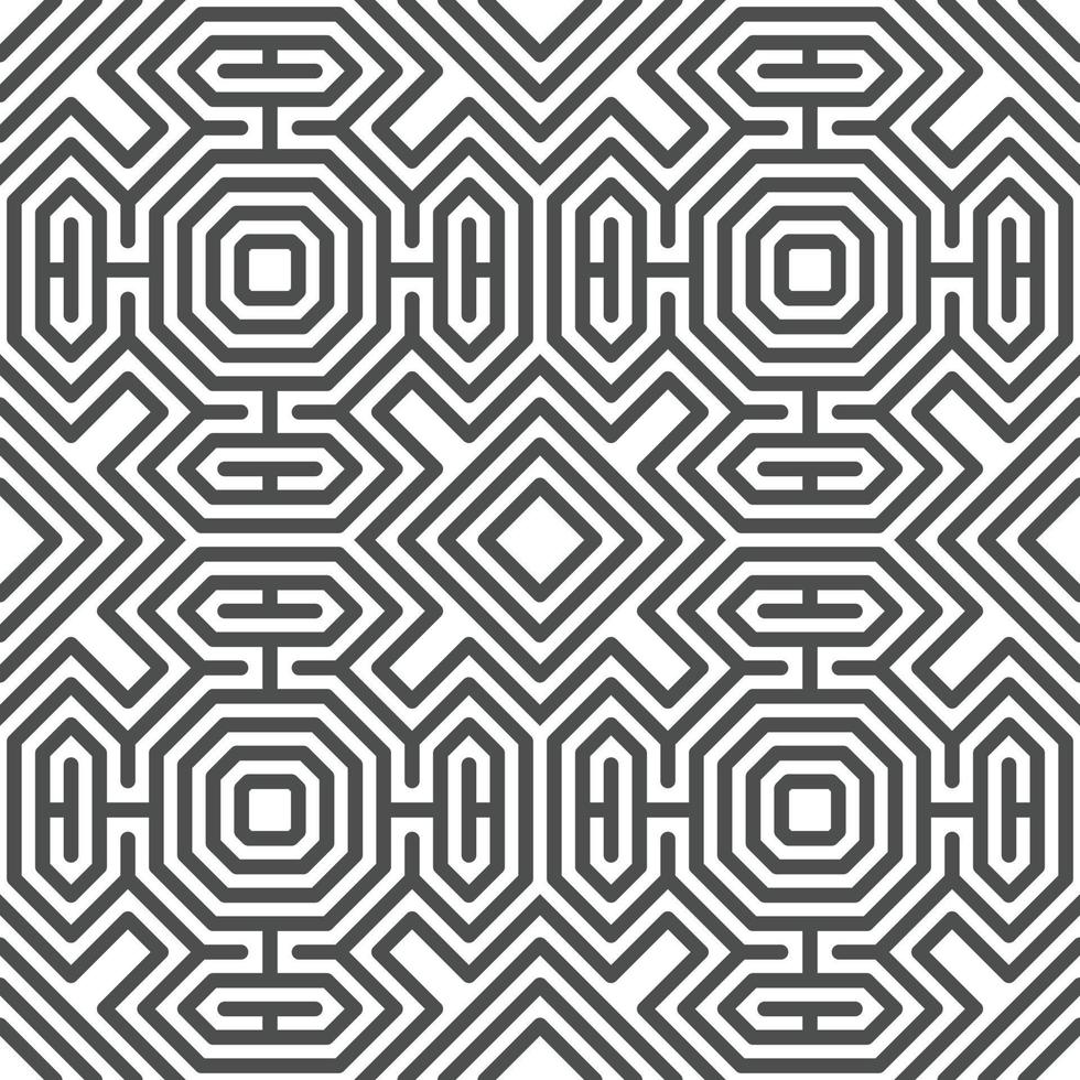 Abstract seamless geometric shape lines pattern vector