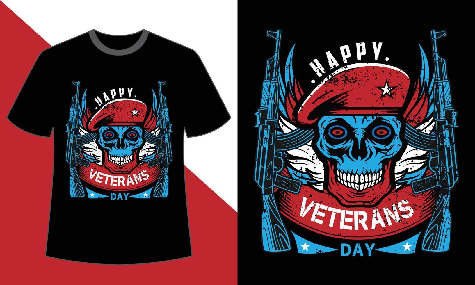 diseño de camiseta del día de los veteranos vector