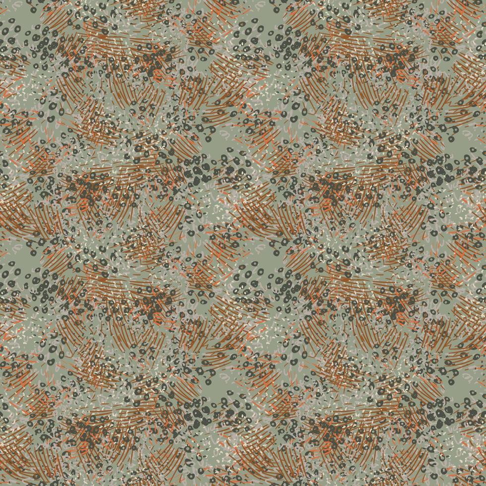 Fantasy messy freehand doodle geometric shapes seamless pattern.  Infinity ditsy scribble abstract card, layout. Creative background. Textile, fabric, wrapping paper. vector