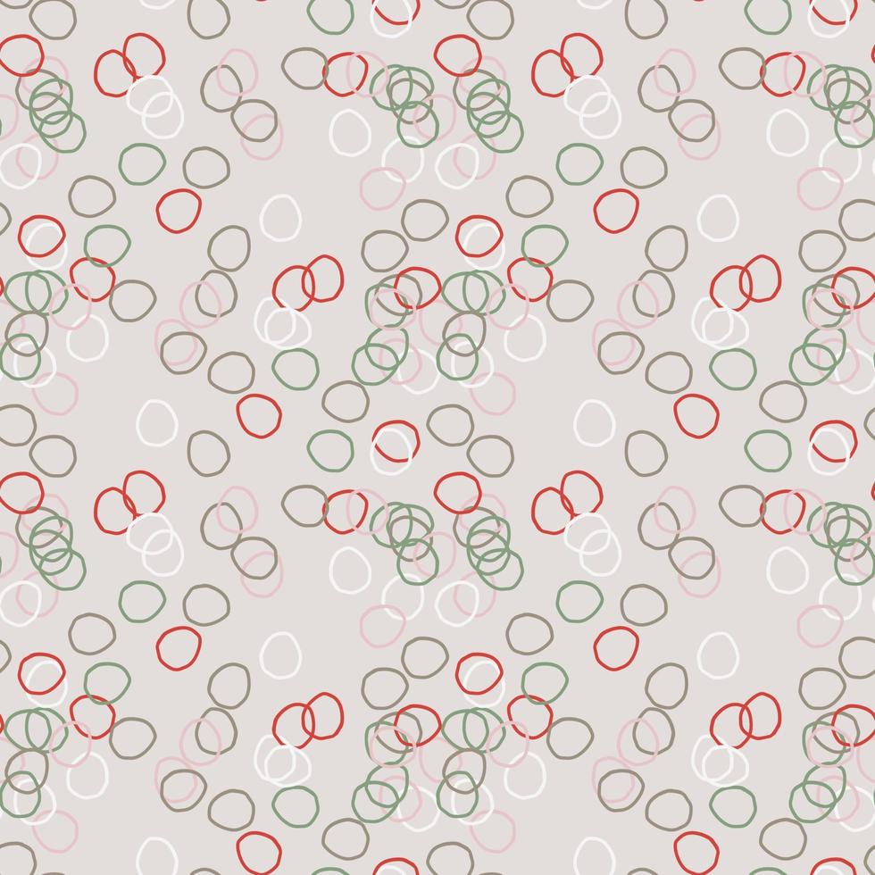 Fantasy messy freehand doodle geometric shapes seamless pattern.  Infinity ditsy scribble abstract card, layout. Creative background. Textile, fabric, wrapping paper. vector