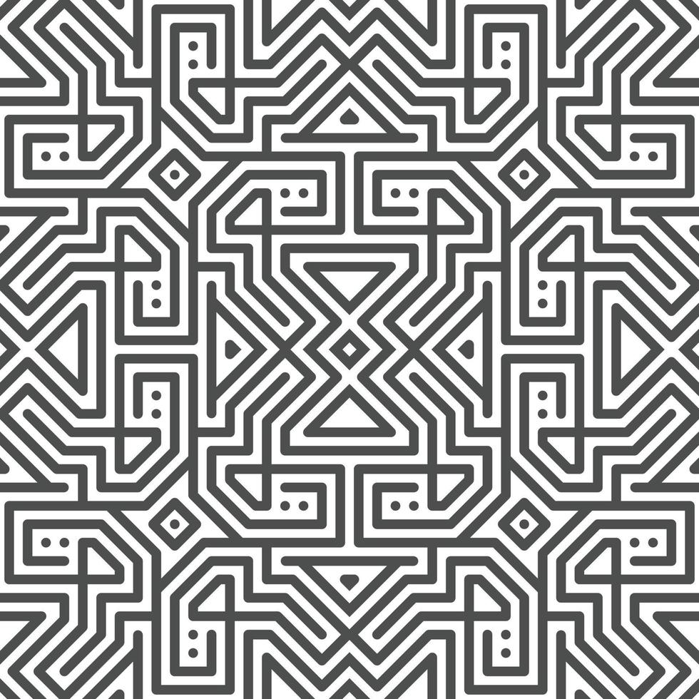 Abstract seamless geometric shape lines pattern vector