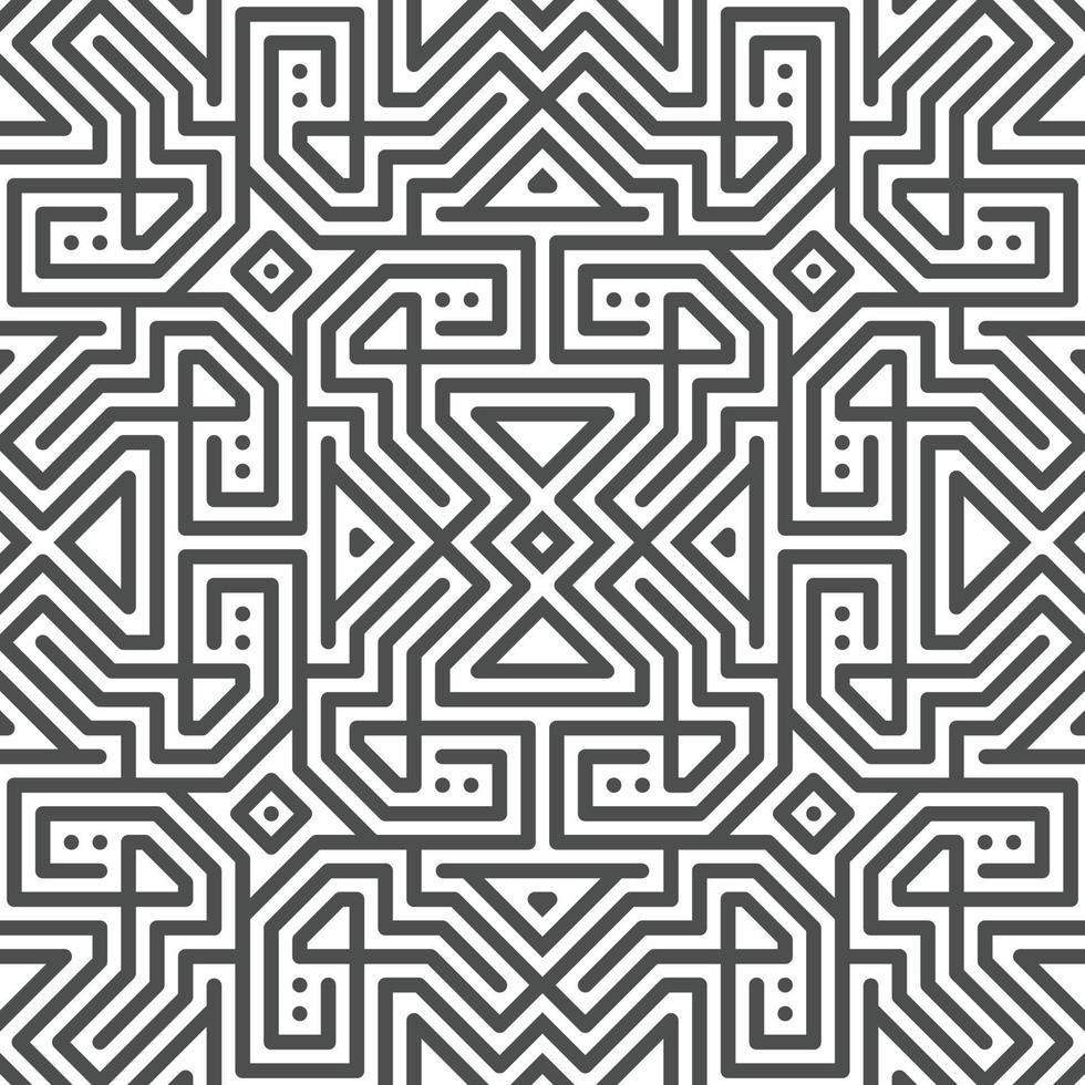 Abstract seamless geometric shape lines pattern vector