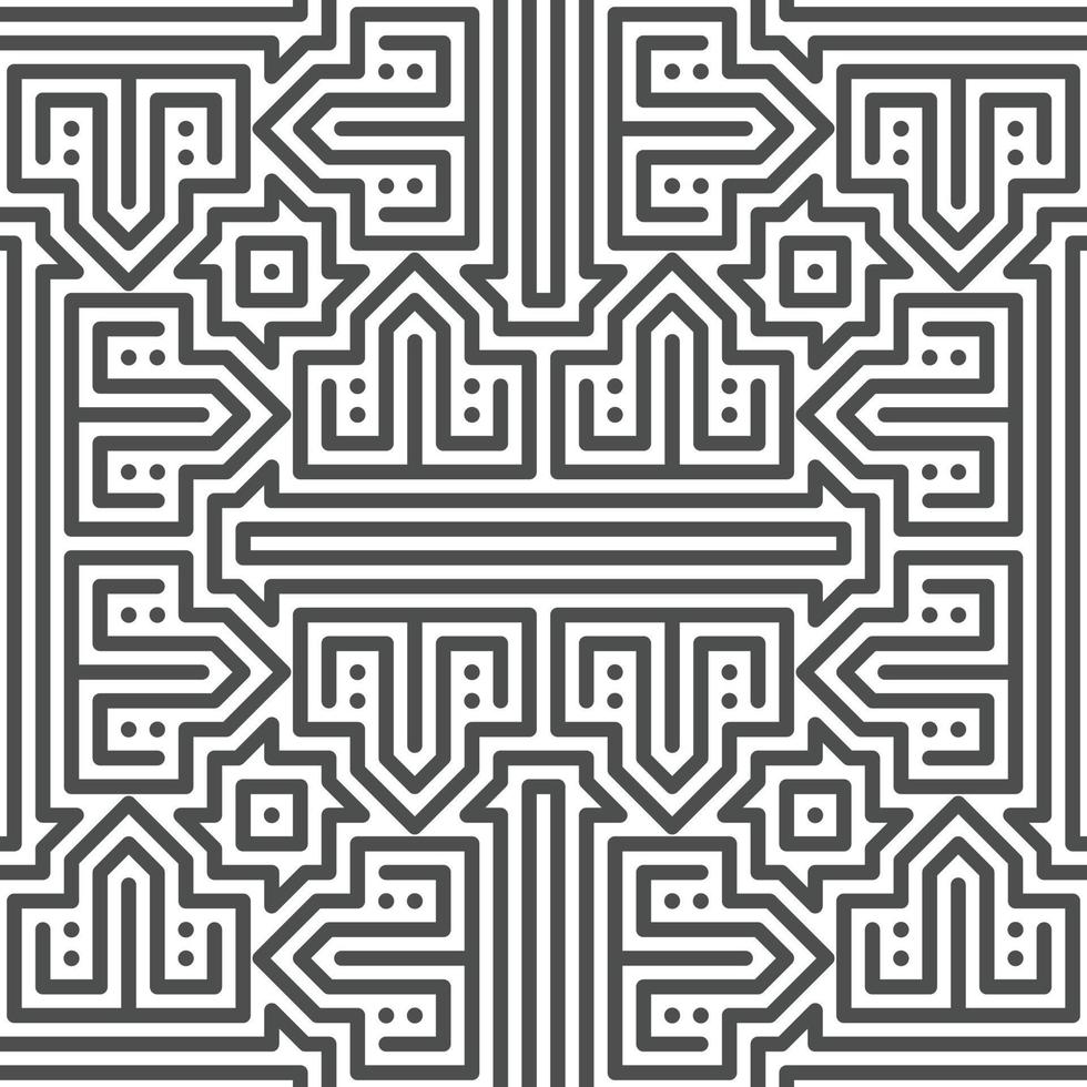 Abstract seamless geometric shape lines pattern vector