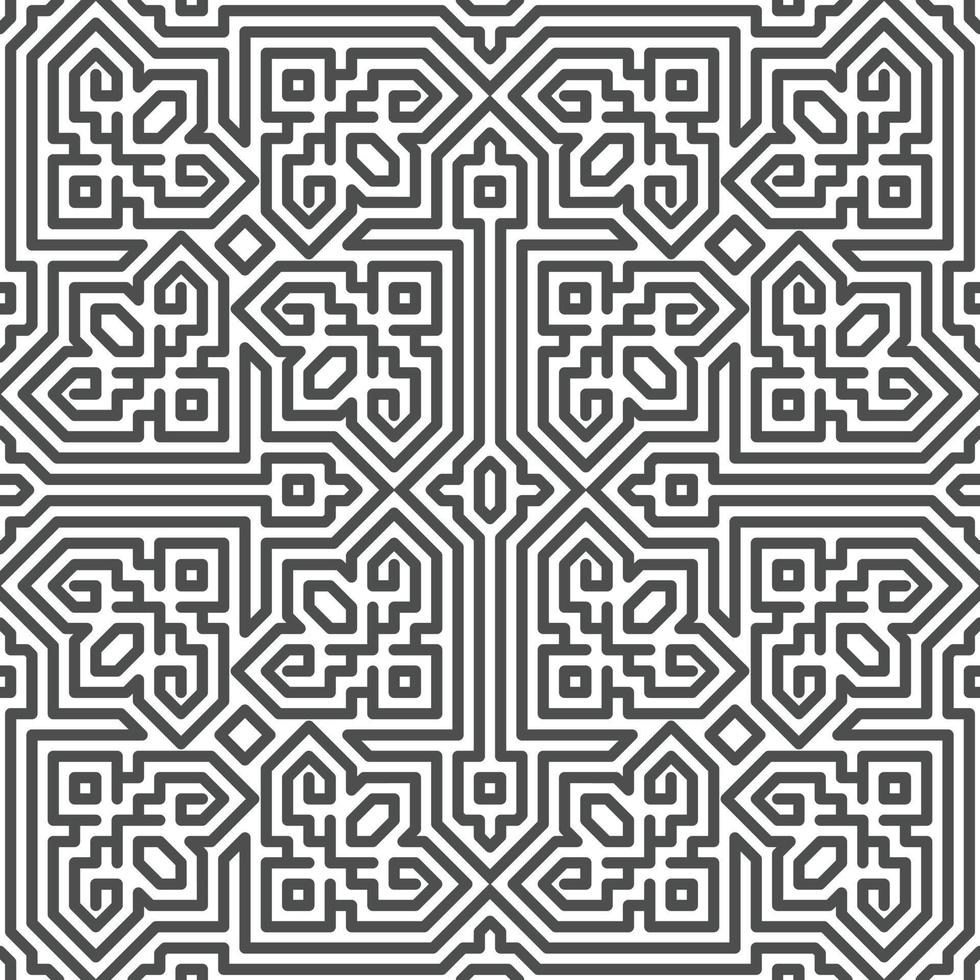 Abstract seamless geometric shape lines pattern vector