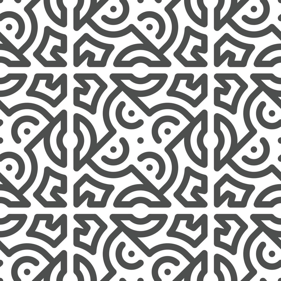 Abstract seamless geometric shape lines pattern vector