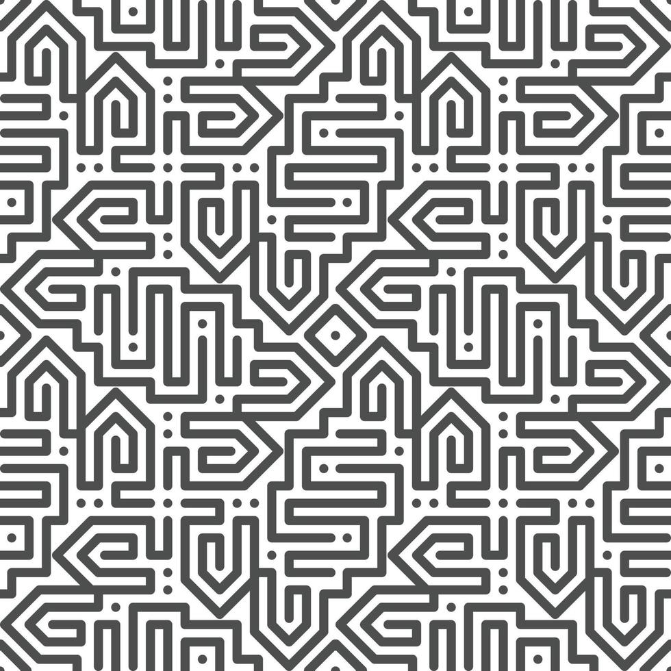 Abstract seamless geometric shape lines pattern vector