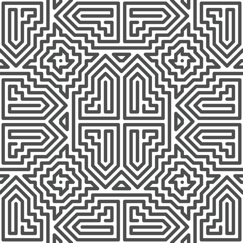 Abstract seamless geometric shape lines pattern vector