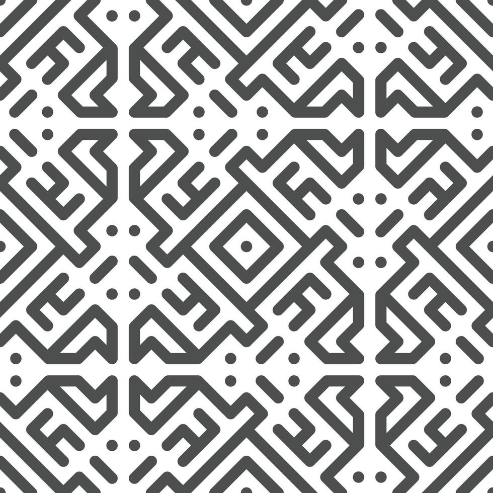 Abstract seamless geometric shape lines pattern vector