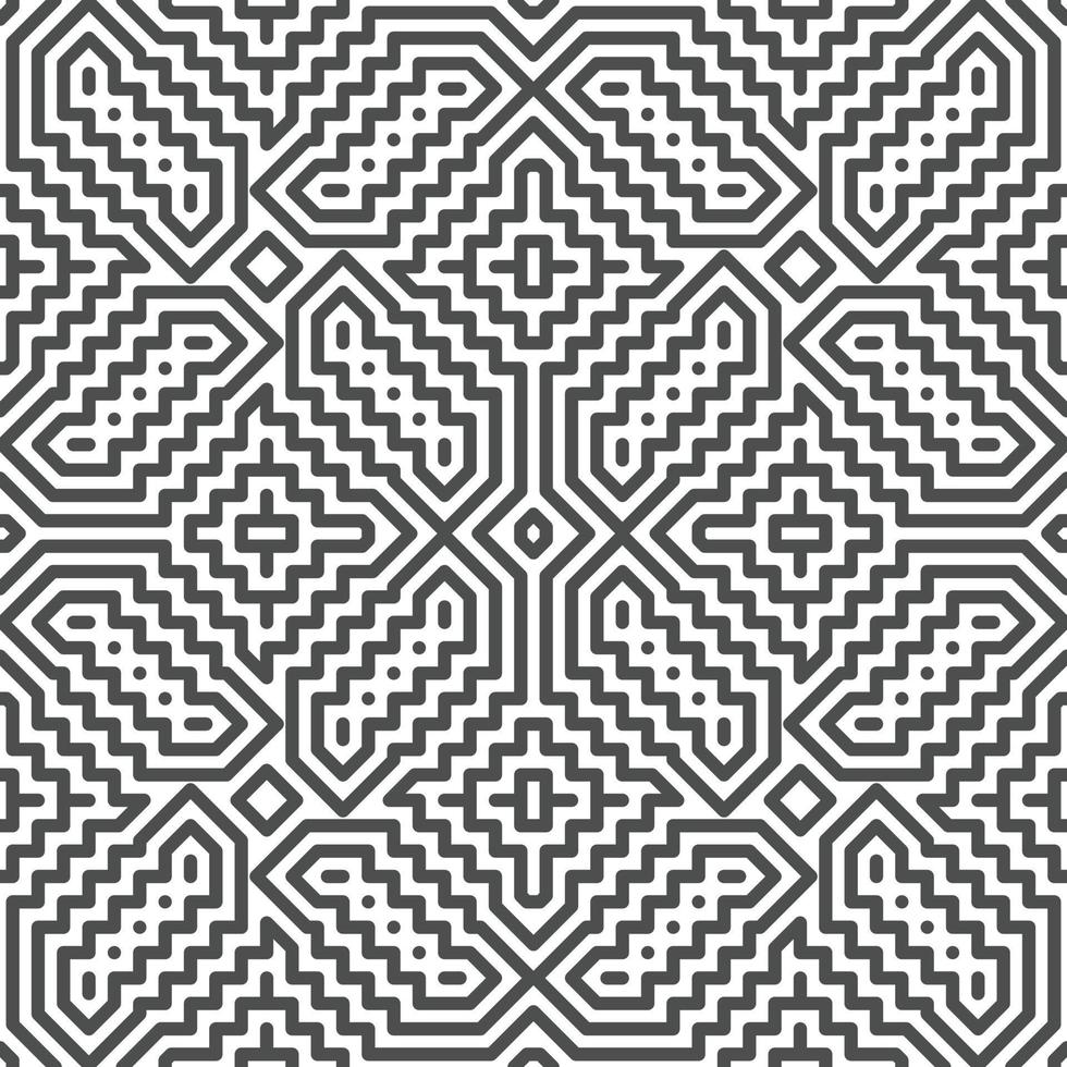 Abstract seamless geometric shape lines pattern vector