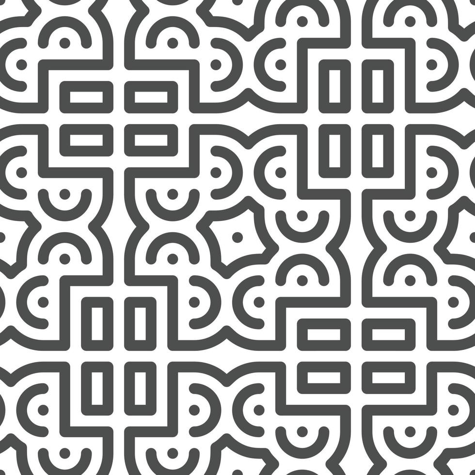Abstract seamless geometric shape lines pattern vector