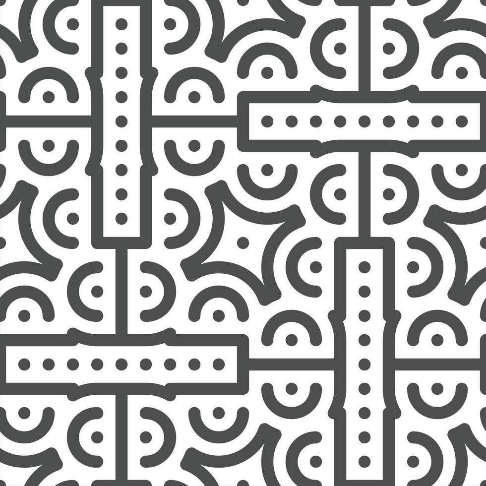 Abstract seamless geometric shape lines pattern vector