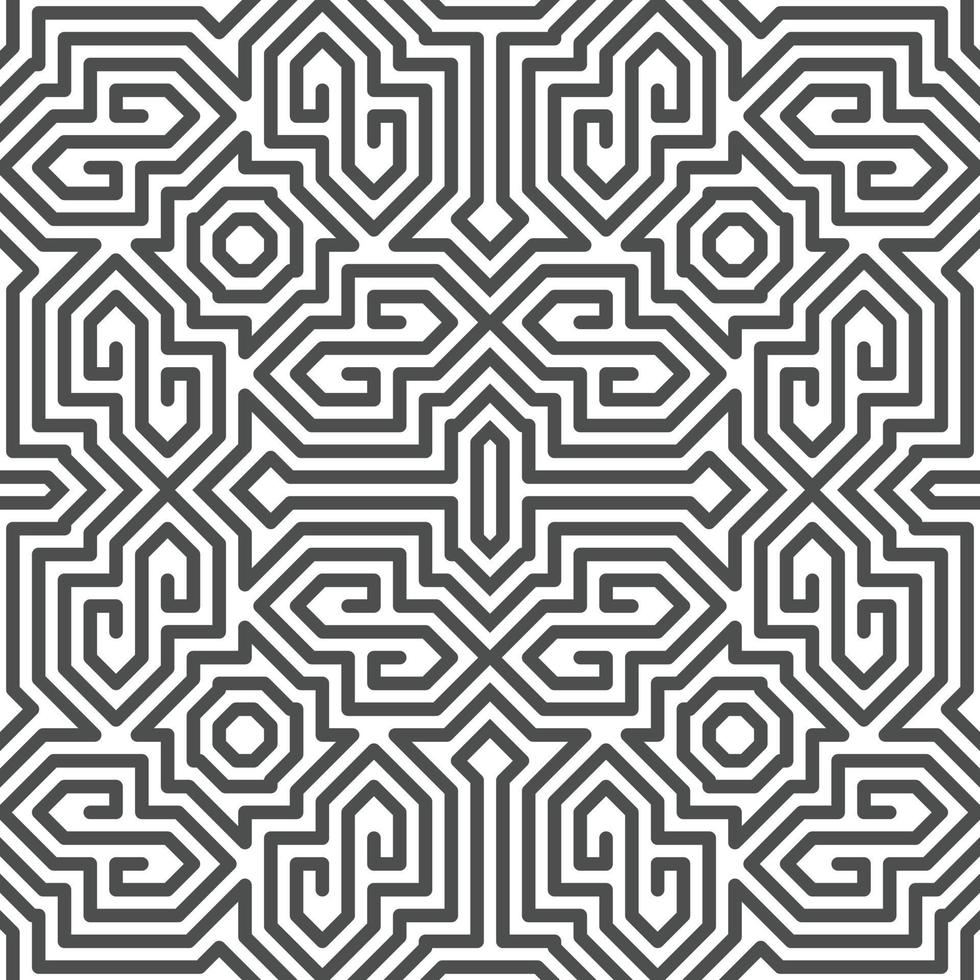 Abstract seamless geometric shape lines pattern vector