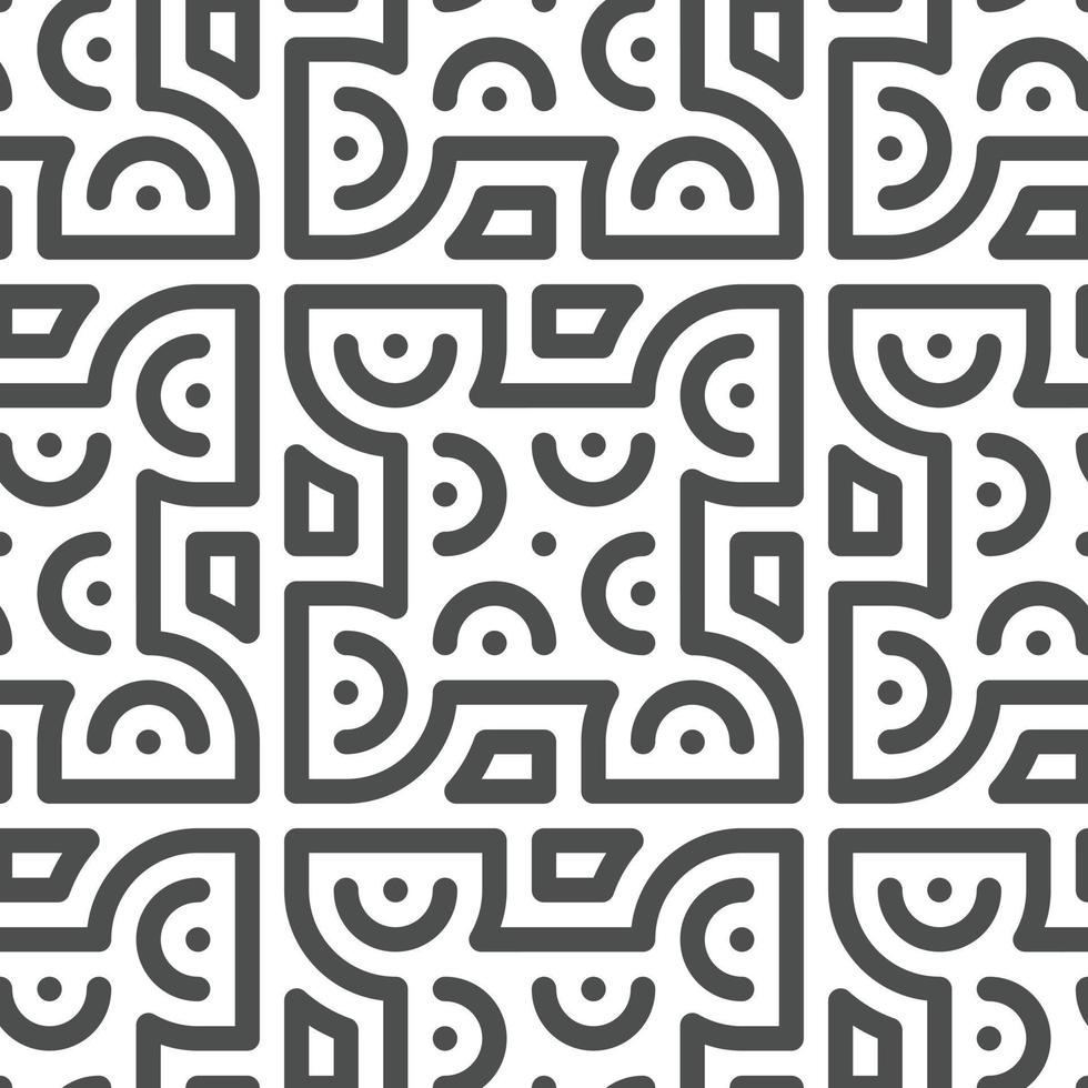 Abstract seamless geometric shape lines pattern vector