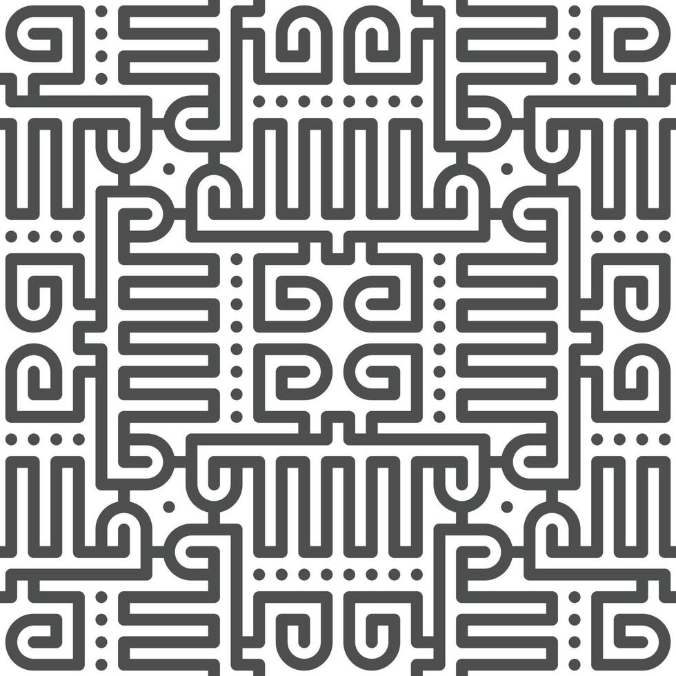 Abstract seamless geometric shape lines pattern vector