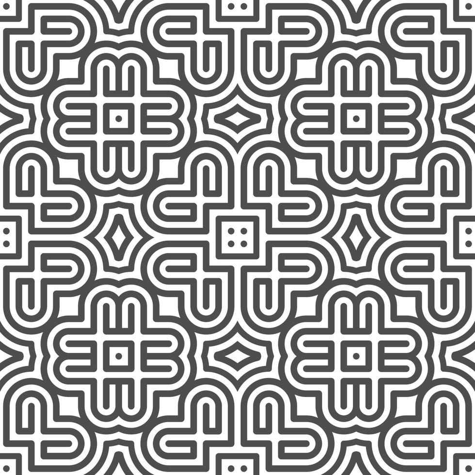 Abstract seamless geometric shape lines pattern vector