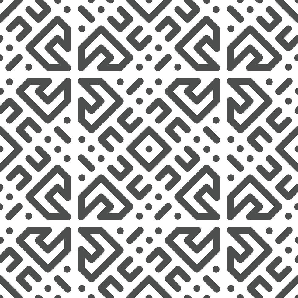 Abstract seamless geometric shape lines pattern vector