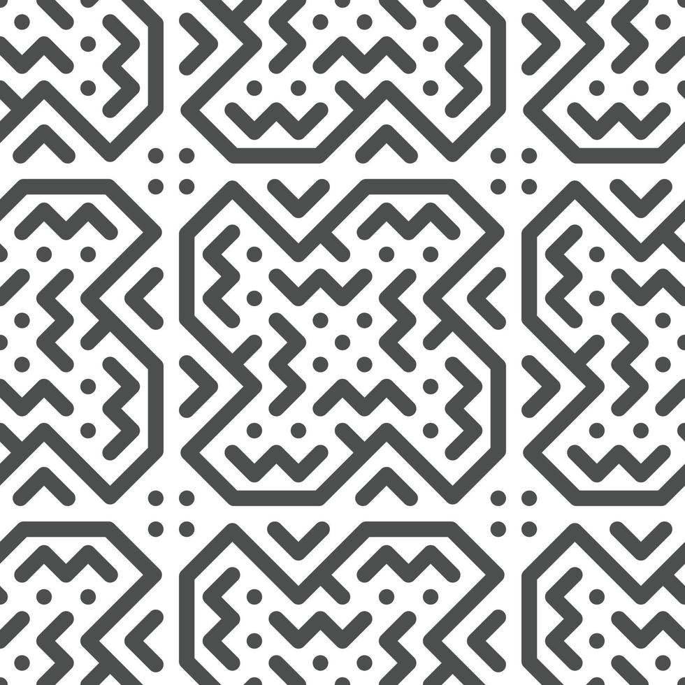 Abstract seamless geometric shape lines pattern vector
