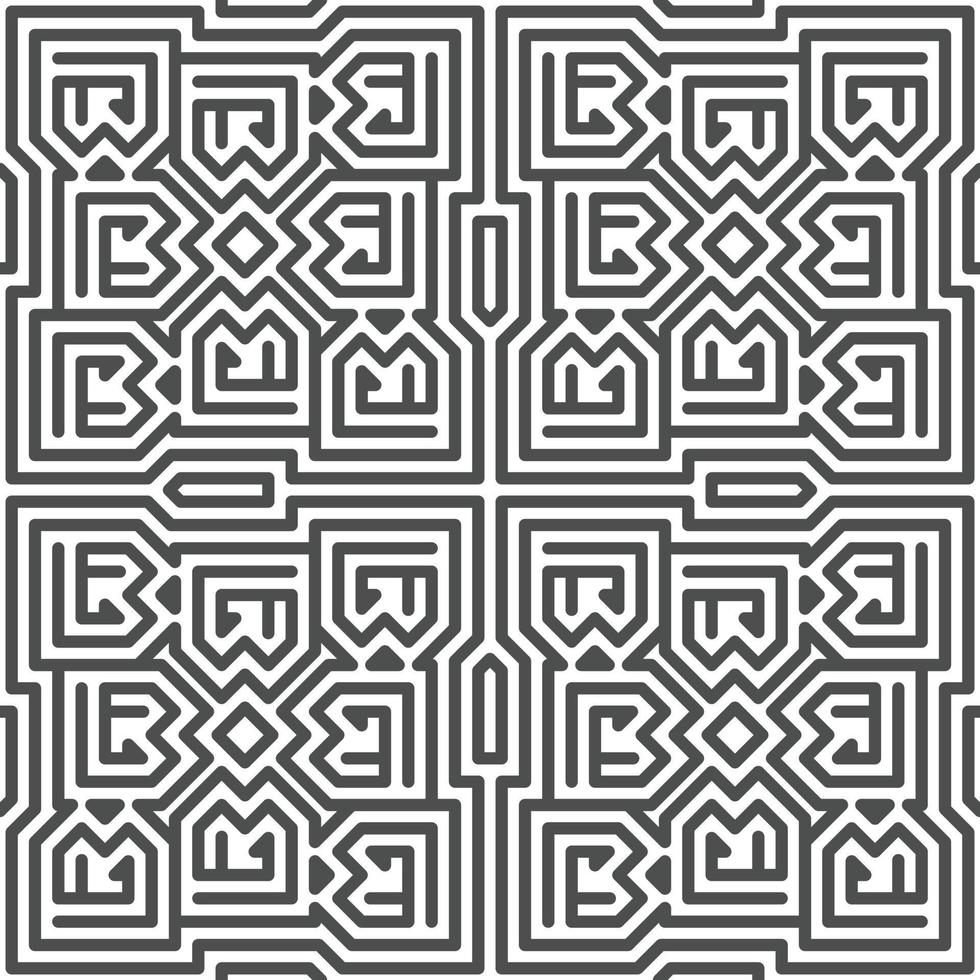 Abstract seamless geometric shape lines pattern vector